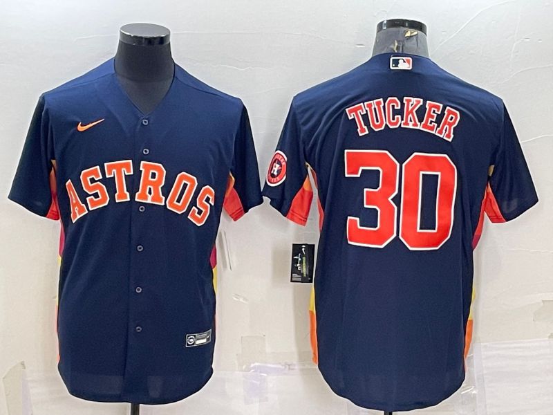 Men Houston Astros #30 Tucker Blue Game Nike 2022 MLB Jerseys->houston astros->MLB Jersey